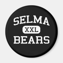 Selma - björnar - högstadium - Selma Kalifornien Magnet För Kylskåp