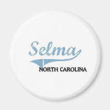 Selma North Carolina stadsklassiker Kylskåpmagneter