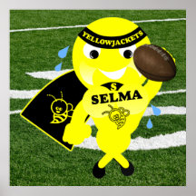 Selma YellowJackets fotbollaffisch