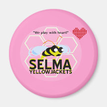 SELMA YELLOWJACKETS KYLSKÅPS MAGNETER
