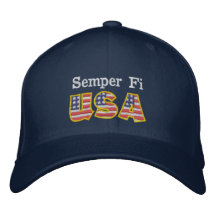 Semper Fi USA OBS Broderade Kepsar