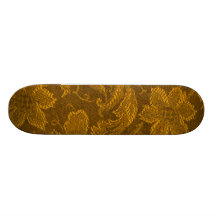 Senapsgul guld- Skateboard för Retro Sissyvintage