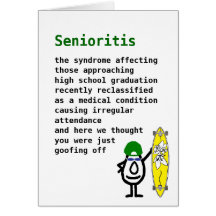 Senioritis Hälsnings Kort