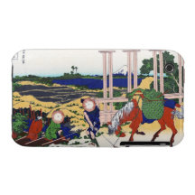 Senju i det Musachi landskapet Hokusai iPhone 3 Case-Mate Fodraler