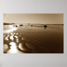 SepiaCayucos strand Print