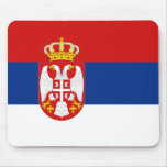 Serbia flagga Mousepad Mus Matta