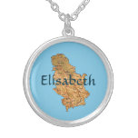 Serbia karta + Känt halsband