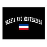 Serbia och Montenegro högskolastil Vykort