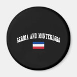 SERBIA OCH MONTENEGRO MAGNET FÖR KYLSKÅP