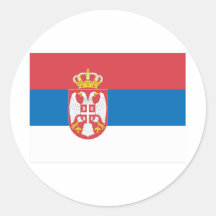 Serbia Runda Klistermärken