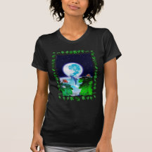 Serie för konst för DELFINMÅNEparadis T Shirt