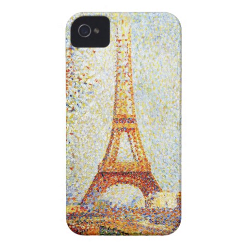Seurat: Det Eiffel torn iPhone 4 Hud