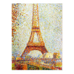 Seurat: Det Eiffel torn Vykort