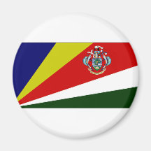 Seychellerna presidentflagga magneter