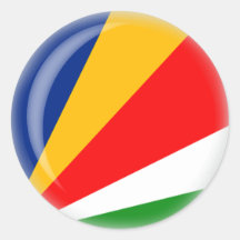 Seychellerna Runda Klistermärken