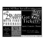 SFBayAreaEvents.com vykortPromo - annonsering