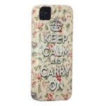 Shabby chicbehållalugn och bär på iPhone 4 Case-Mate fodral