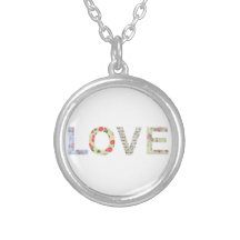 Shabby chickärlektypografi - vit anpassningsbar halsband