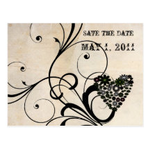 Shabby chicspara datera vykort