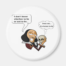 Shakespeare Hamlet, att vara eller att inte vara Magnet För Kylskåp