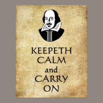 Shakespeare Keepeth lugn och bär på affischen affischer