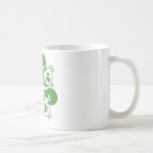 Shamrock och döskallar kaffe kopp