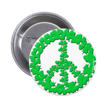 Shamrockfredsteckenprodukter Knapp Med Nål
