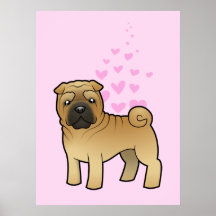 Shar Pei kärlek Print