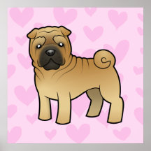 Shar Pei kärlek Print