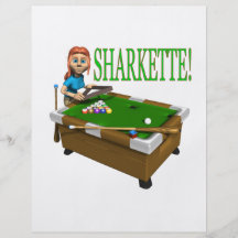Sharkette Flygblad Designs