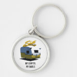 Shasta vintagecampare - gult nyckel ring