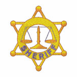 Sheriff Broderade Tröjor Med Luva