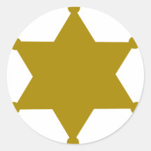 Sheriffstjärna Klistermärken