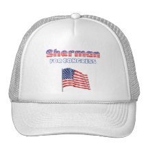 Sherman för den patriotiska amerikanska flaggan De Baseball Hat