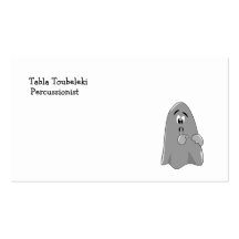 Shh tecknadspöke gulliga hemliga Halloween Visitkort Mall