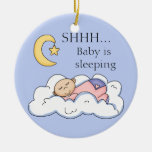Shhh baby som sovar dörrhängaren julgranskulor