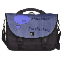 Shhhh mig tänkande förmiddag computer bag