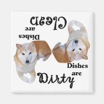 Shiba Inu diskaremagnet Magnet För Kylskåp