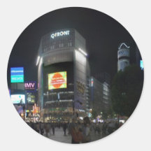 Shibuya 2 rund klistermärke