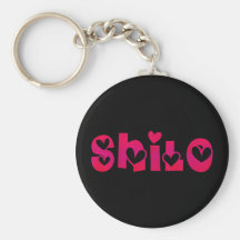 Shilo i hjärtor nyckel ring
