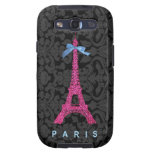 Shock rosaEiffel torn i fauxglitter Samsung Galaxy S3 Cases