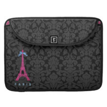 Shock rosaEiffel torn i fauxglitter MacBook Pro Sleeves