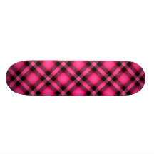 Shock rosapläd, Punk eller Preppy Anpassad Skate Board