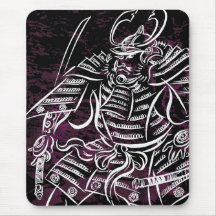 ShogunSamurai - vitcalligraphyen fodrar Mousepad Musmatta