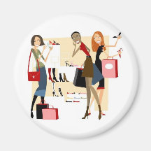 Shopaholic Magnet För Kylskåp