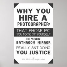 Shoppesatir - humor för fotografer affischer