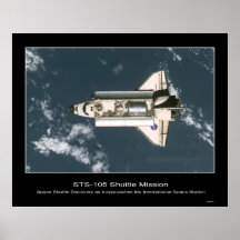 Shuttle-iss002e9749 Affisch