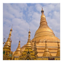 Shwedagon Paya kort/inbjudan