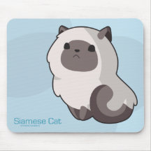 Siamese katt Mousepad Musmatta