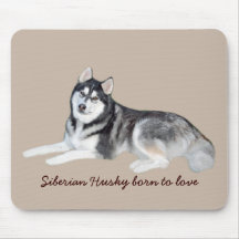 Siberian husky härliga Mousepad Musmattor